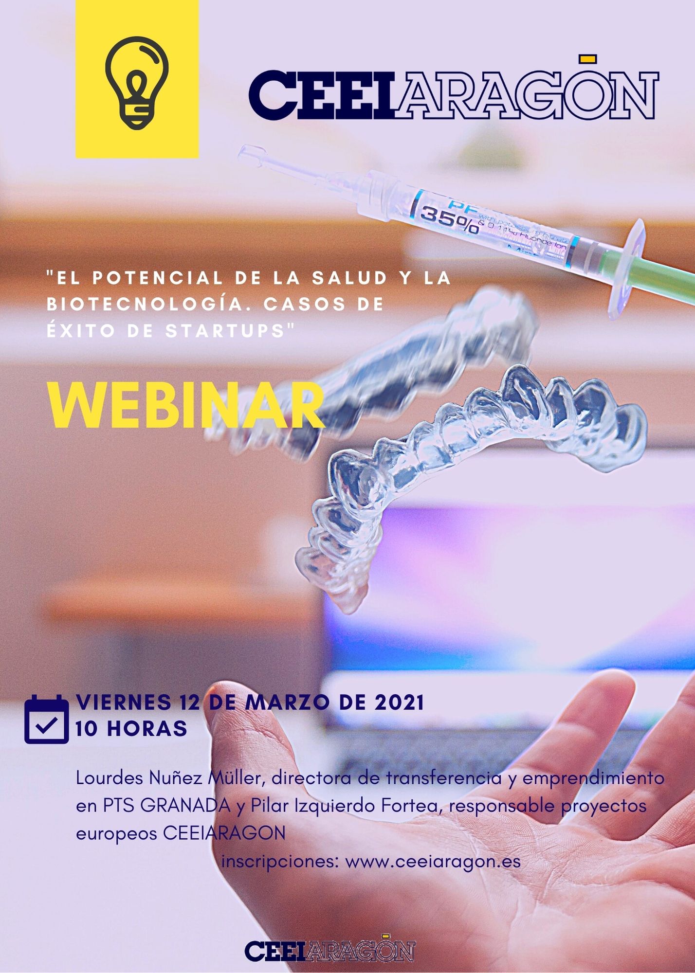 Webinar CEEI «El potencial de la Salud y la Biotecnología. Casos de éxito de startups»