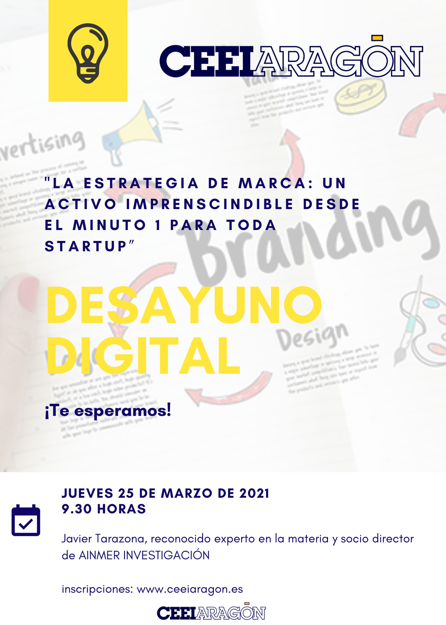 Desayuno digital CEEI «La estrategia de marca: un activo imprescindible desde el minuto 1 para toda startup»