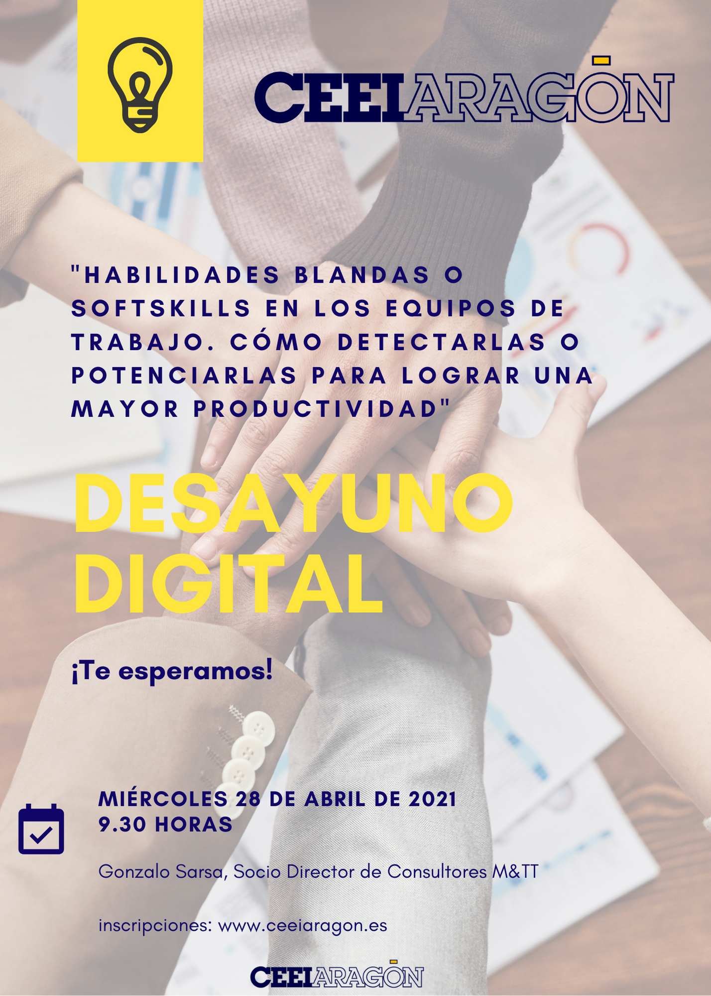 Desayuno digital CEEI «Habilidades blandas o softskills en los equipos de trabajo. Cómo detectarlas o potenciarlas para lograr una mayor productividad»