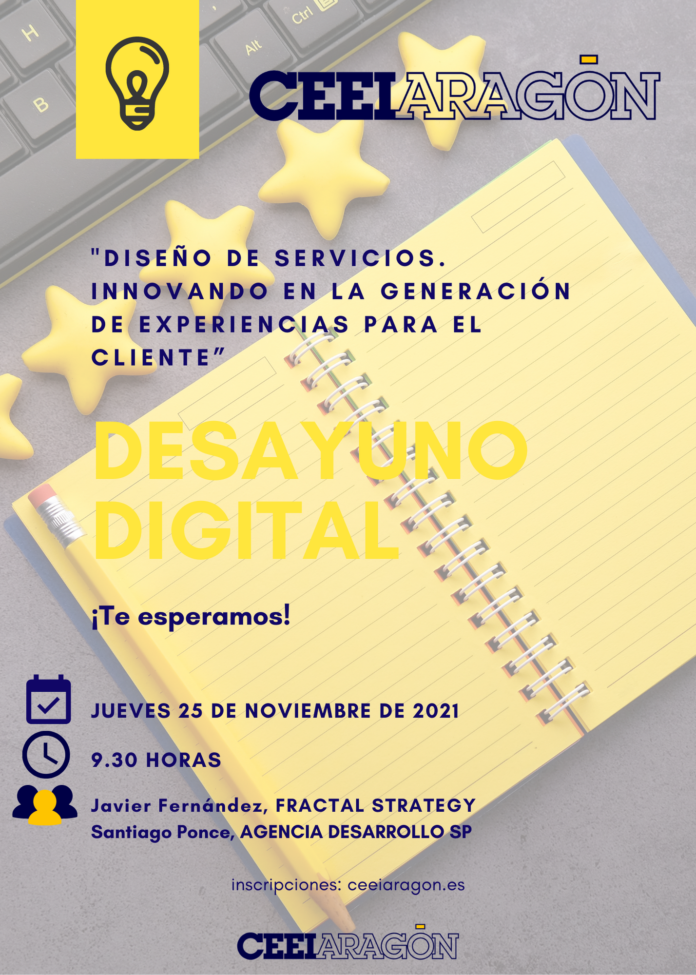 Desayuno digital CEEI «Diseño de servicios. Innovando en la generación de experiencias para el cliente»