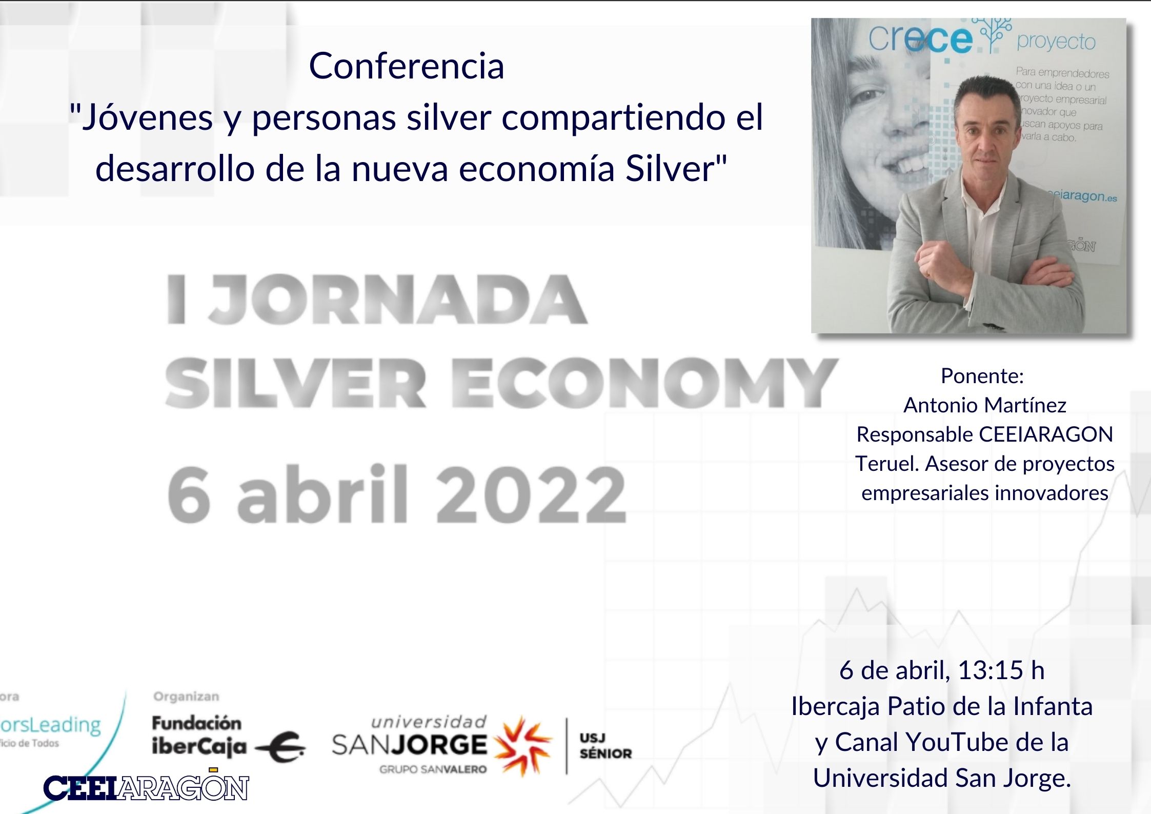 Conferencia «Emprendimiento e innovación Silver. Jóvenes y personas silver compartiendo el desarrollo de la nueva economía Silver»