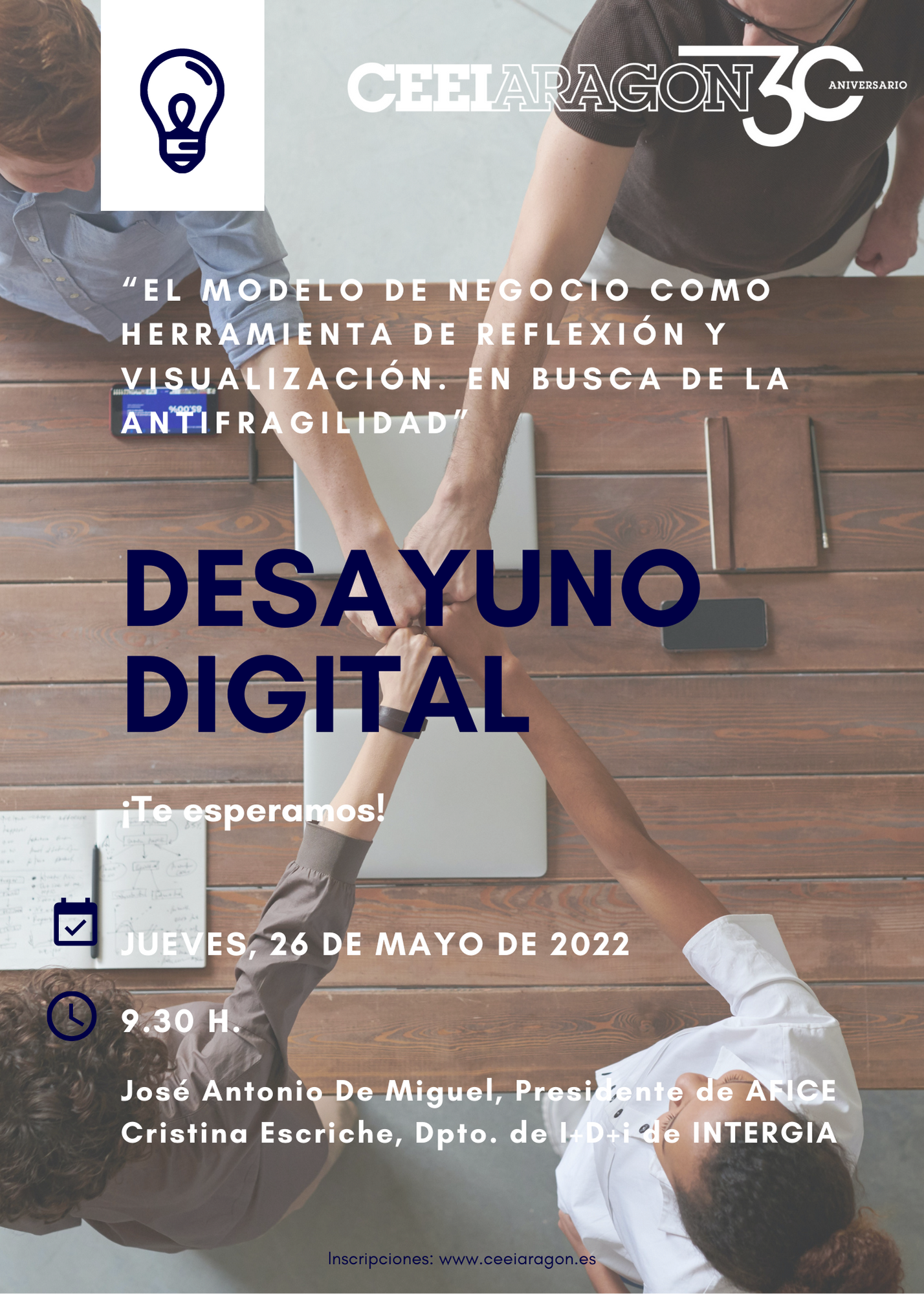 Desayuno Digital CEEI «El modelo de negocio como herramienta de reflexión y visualización. En busca de la antifragilidad»