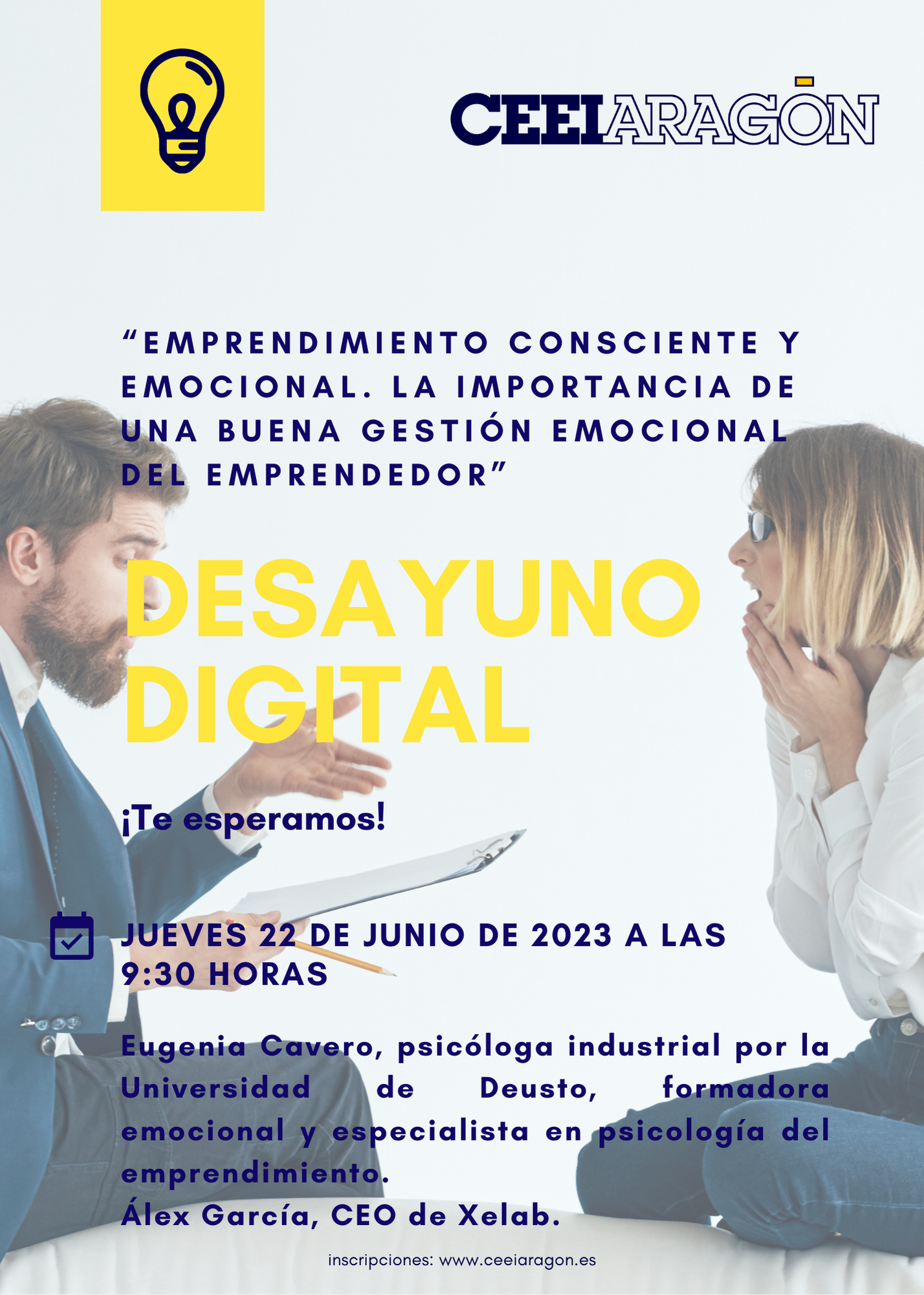 Desayuno digital CEEI «Emprendimiento consciente y emocional. La importancia de una buena gestión emocional del emprendedor»