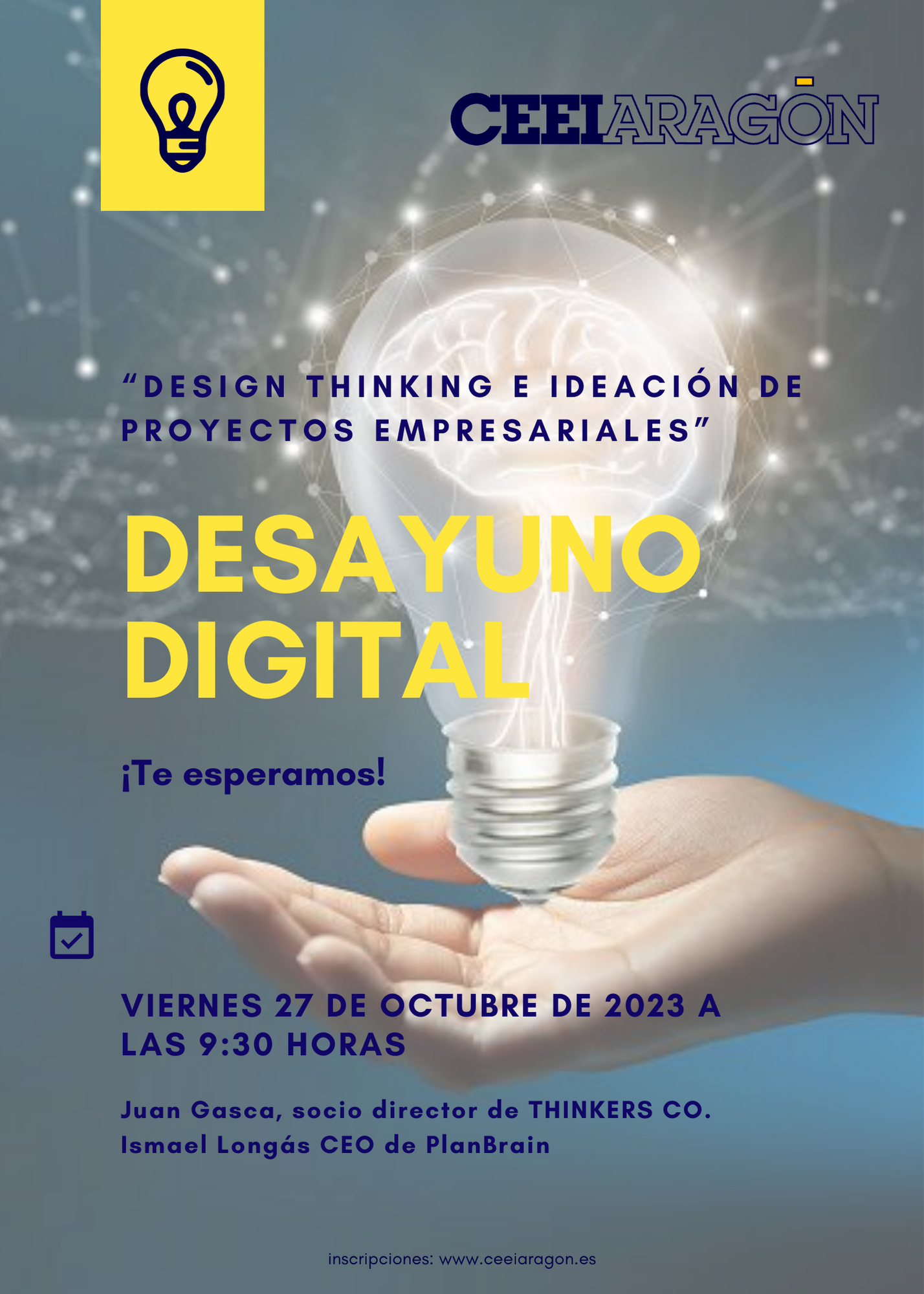 Desayuno digital CEEI «Design Thinking e ideación de proyectos empresariales»