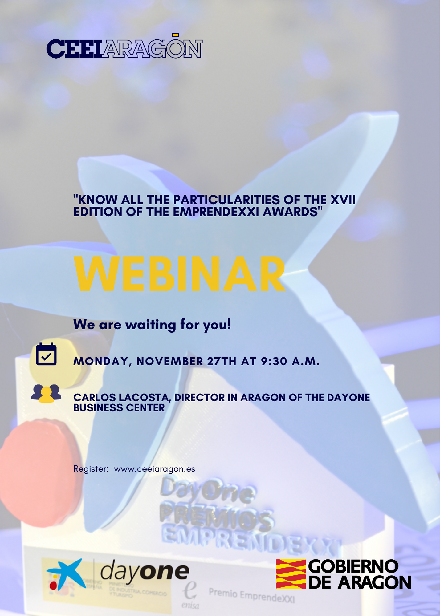 Webinar “Learn about the special features of the XVII Edition of the EMPRENDEXXI Awards”