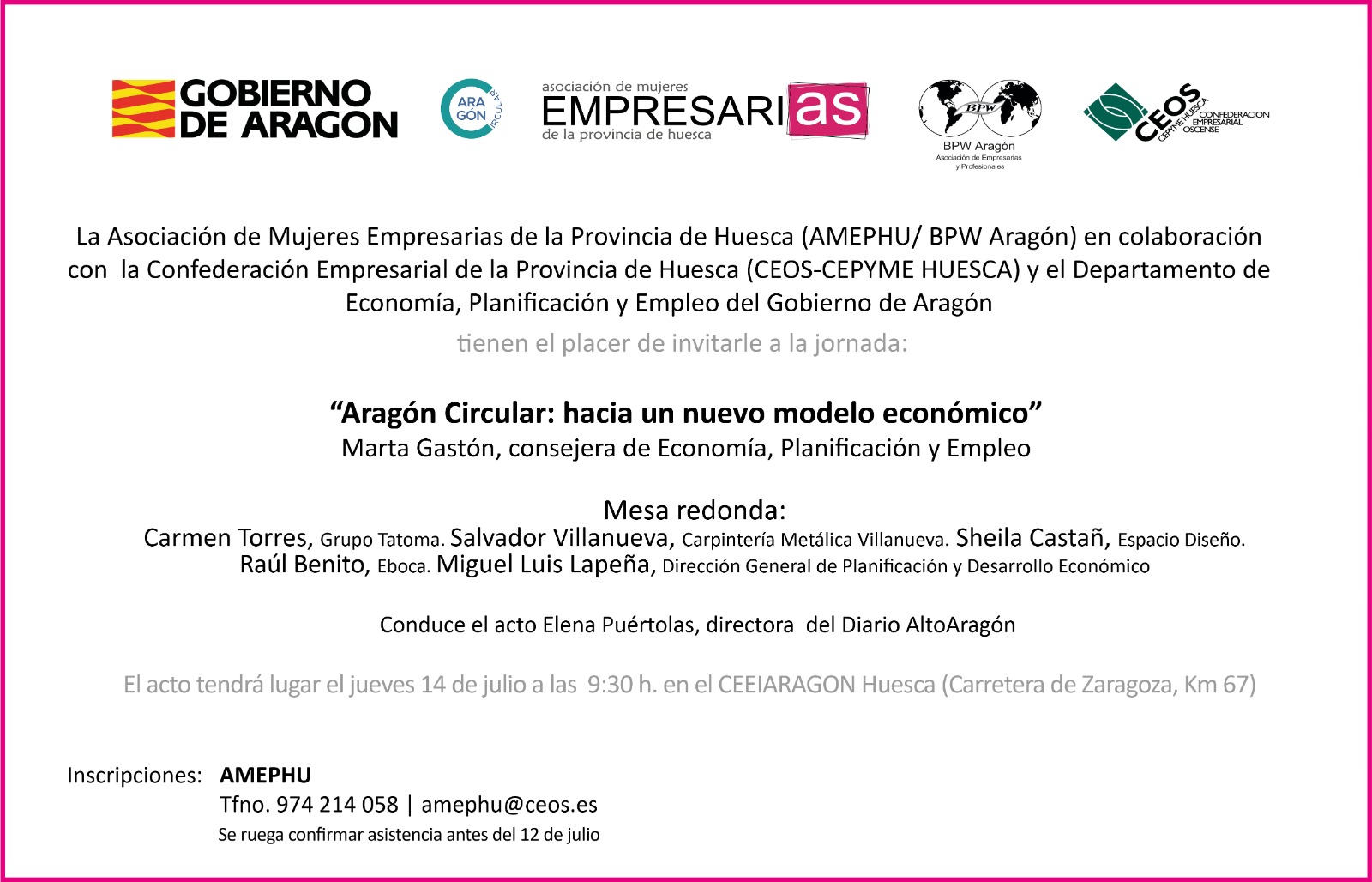 Jornada «Aragón Circular: hacia un nuevo modelo económico»
