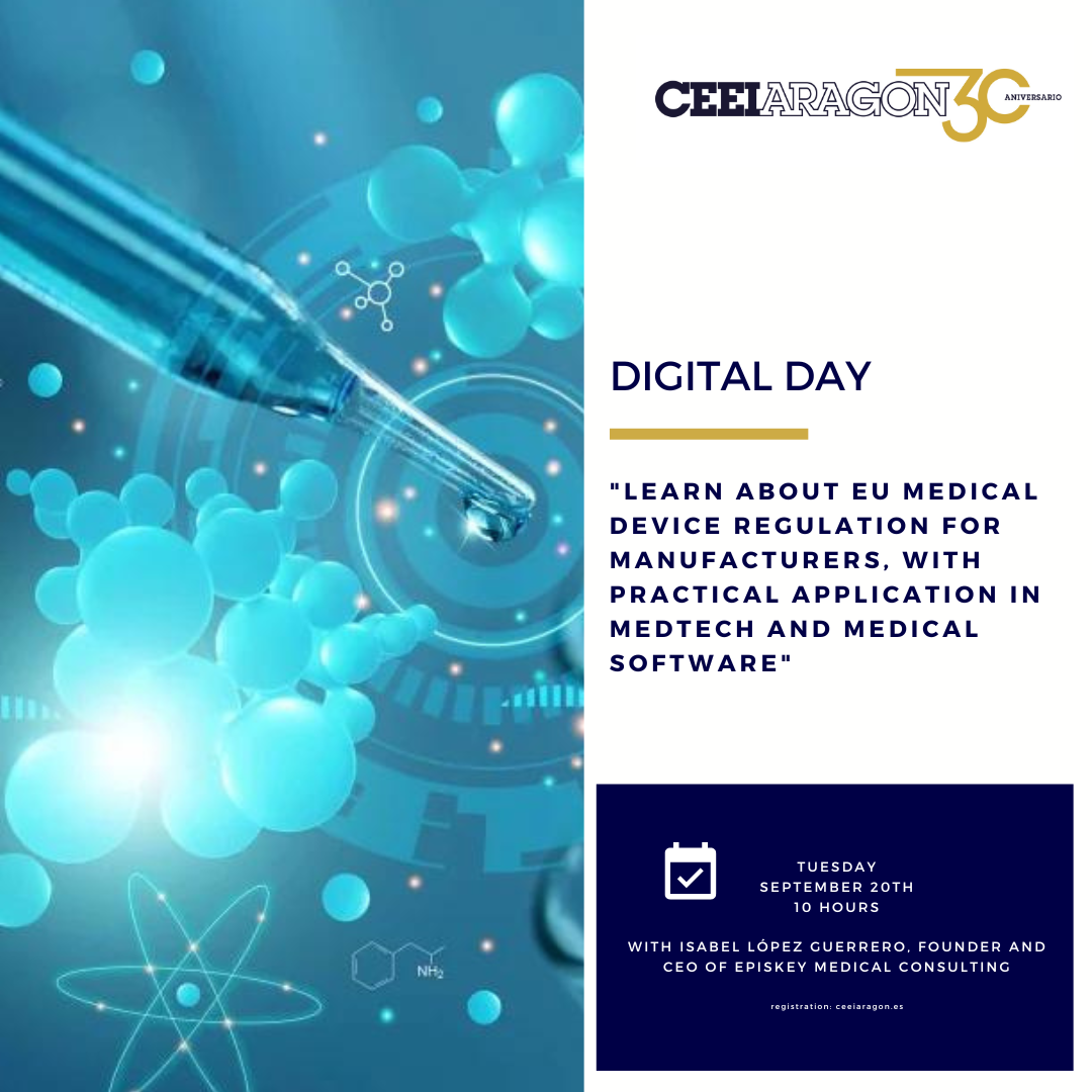 CEEI Conference “Learn about the regulation of medical devices in the EU for manufacturers, with practical application in MedTech and medical software”