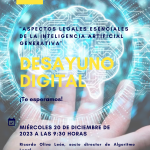 Desayuno digital CEEI "Aspectos legales esenciales de la Inteligencia Artificial Generativa"