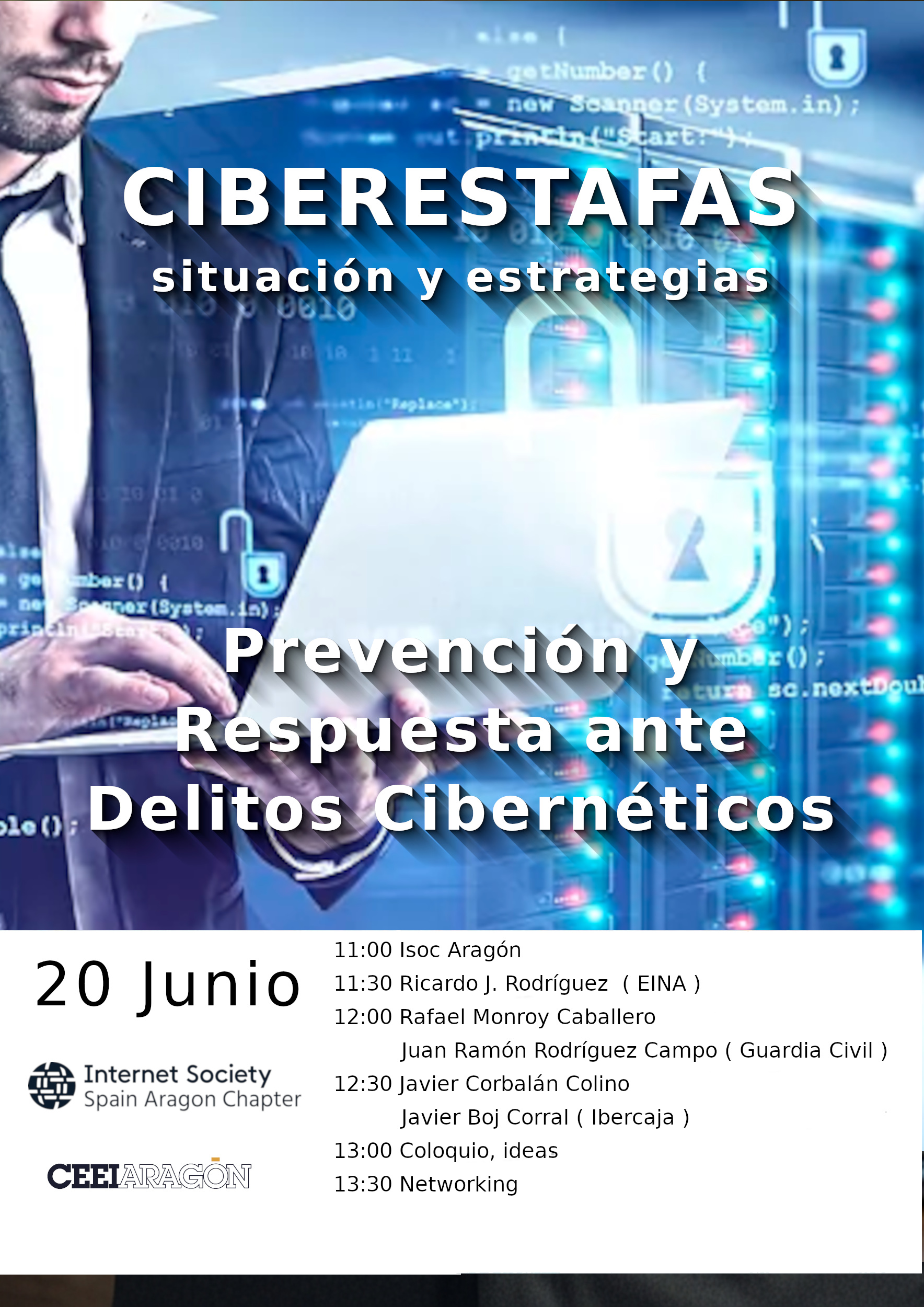Jornada ISOC Aragón-CEEI «Prevención y respuesta ante delitos cibernéticos»