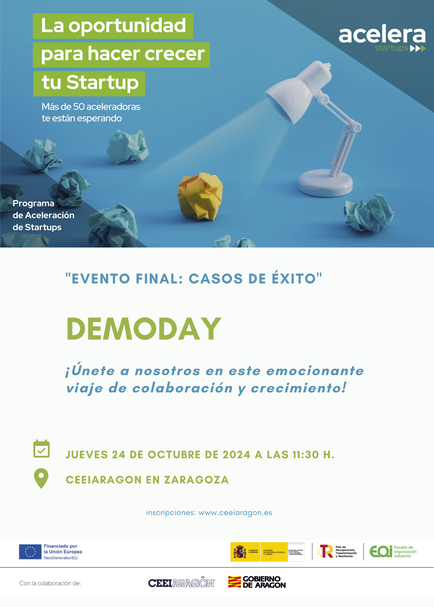 Demo Day Acelera Startups CEEIARAGON Program “Final event: success stories”